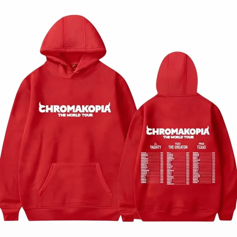 Chromakopia The World Tour Red Hoodie